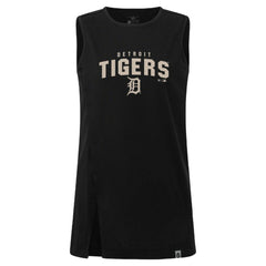 Detroit Tigers Levelwear Women's Influx Team Arch Tank Top Black