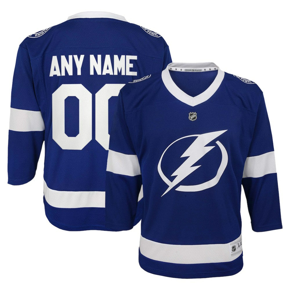 Tampa Bay Lightning Youth Replica Custom Jersey - Blue Jerseys