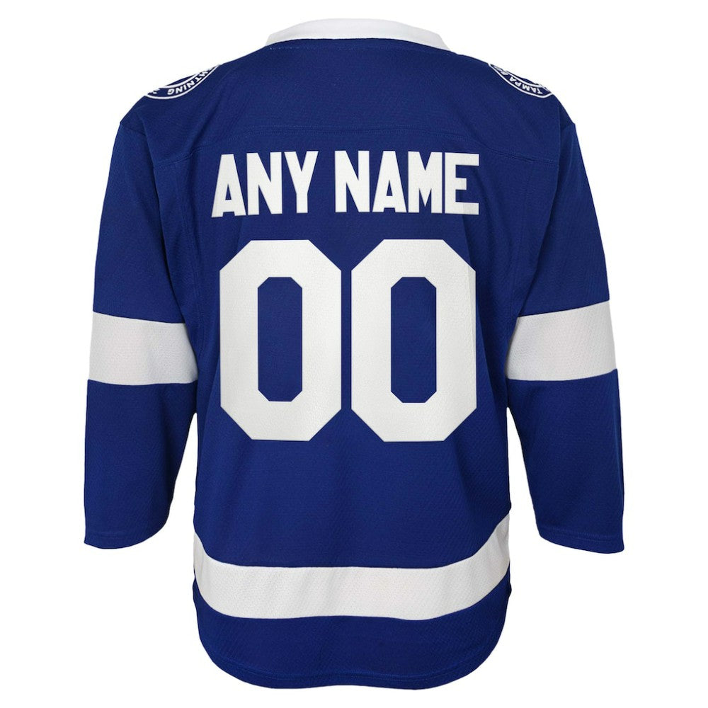Tampa Bay Lightning Youth Replica Custom Jersey - Blue Jerseys