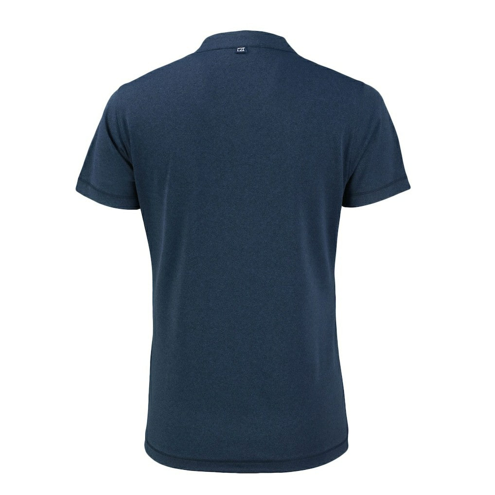 Los Angeles Chargers Cutter & Buck Women's Forge Stretch Blade DryTec V-Neck Polo - Heather Navy for sale