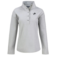 Detroit Lions Cutter & Buck Women's Hunts Point Eco Half-Snap Sweatshirt - Gray online