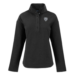Chicago Bears Cutter & Buck Women's Hunts Point Eco Half-Snap Sweatshirt - Black for sale