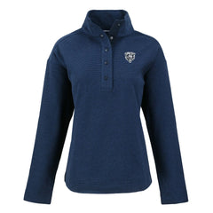 Chicago Bears Cutter & Buck Women's Hunts Point Eco Half-Snap Sweatshirt - Navy discount