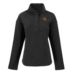 Cincinnati Bengals Cutter & Buck Women's Hunts Point Eco Half-Snap Sweatshirt - Black online