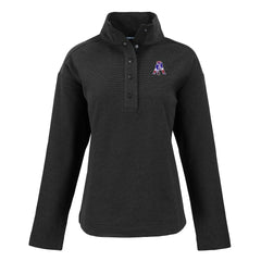 New England Patriots Cutter & Buck Women's Hunts Point Eco Half-Snap Sweatshirt - Black discount