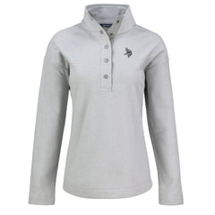 Minnesota Vikings Cutter & Buck Women's Hunts Point Eco Half-Snap Sweatshirt - Gray cheap