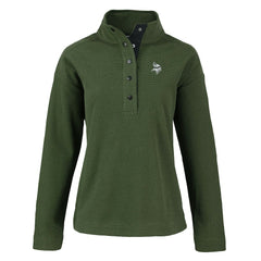 Minnesota Vikings Cutter & Buck Women's Hunts Point Eco Half-Snap Sweatshirt - Green cheap