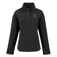 Pittsburgh Steelers Cutter & Buck Women's Hunts Point Eco Half-Snap Sweatshirt - Black outlet