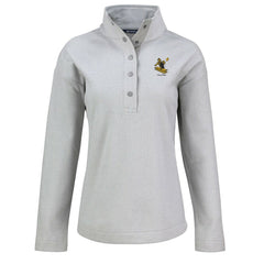 Pittsburgh Steelers Cutter & Buck Women's Hunts Point Eco Half-Snap Sweatshirt - Gray discount