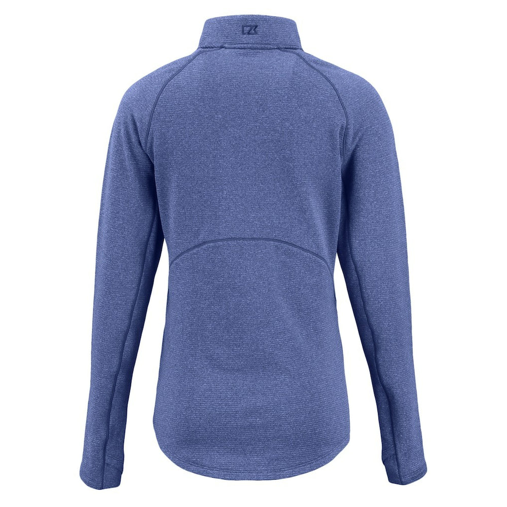 Buffalo Bills Cutter & Buck Women's Peshastin Eco Fleece Recycled Tri-Blend Raglan Half-Zip Jacket - Heather Royal sale