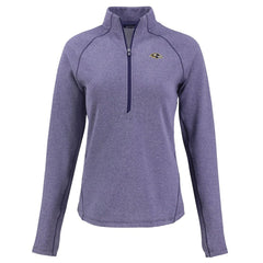 Baltimore Ravens Cutter & Buck Women's Peshastin Eco Fleece Recycled Tri-Blend Raglan Half-Zip Jacket - Heather Purple outlet