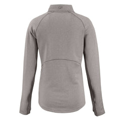 Baltimore Ravens Cutter & Buck Women's Peshastin Eco Fleece Recycled Tri-Blend Raglan Half-Zip Jacket - Heather Gray for sale