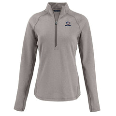 Chicago Bears Cutter & Buck Women's Americana Peshastin Eco Fleece Recycled Tri-Blend Raglan Half-Zip Jacket - Heather Gray online