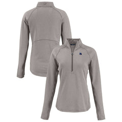Cincinnati Bengals Cutter & Buck Women's Americana Peshastin Eco Fleece Recycled Tri-Blend Raglan Half-Zip Jacket - Heather Gray online