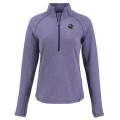Minnesota Vikings Cutter & Buck Women's Peshastin Eco Fleece Recycled Tri-Blend Raglan Half-Zip Jacket - Heather Purple sale
