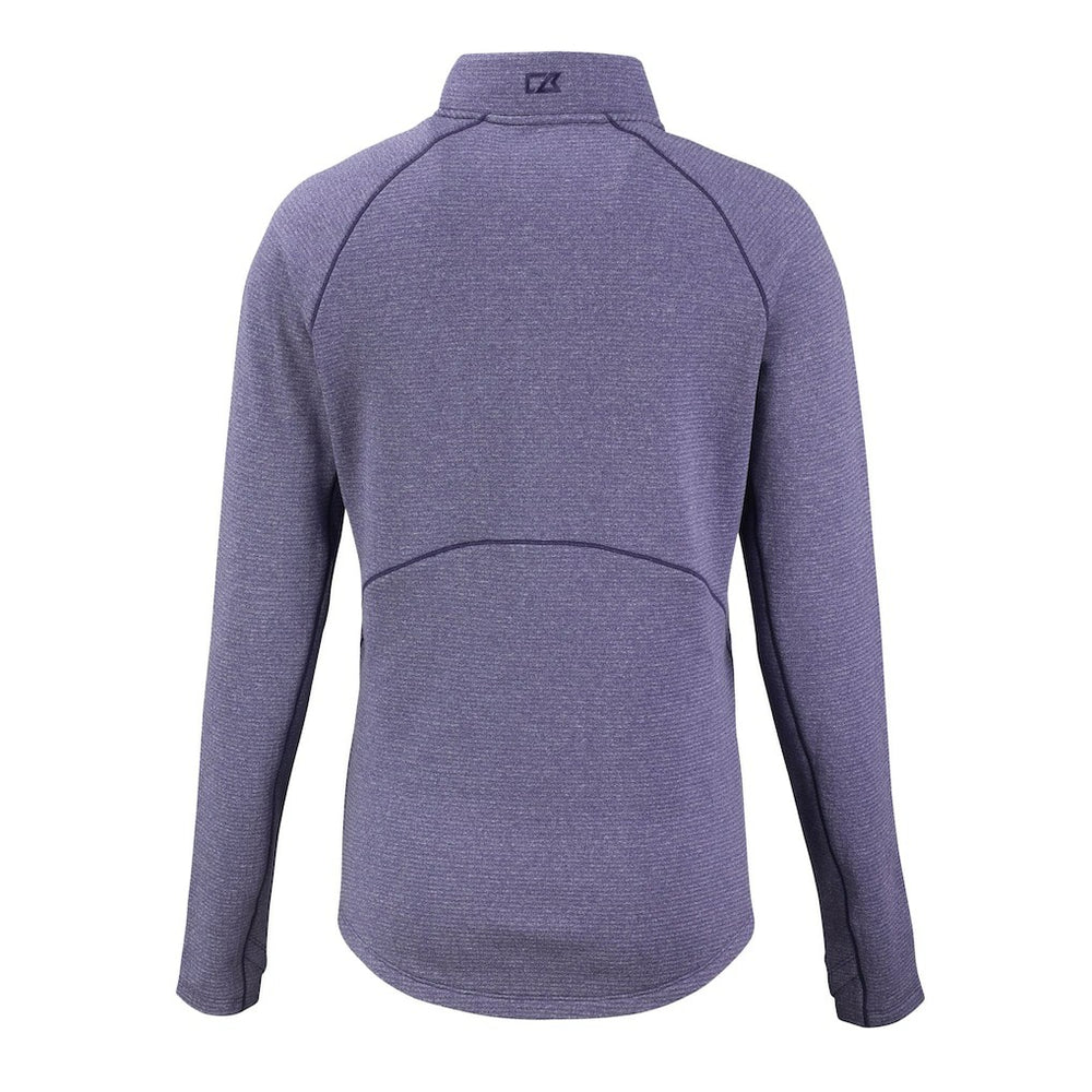 Minnesota Vikings Cutter & Buck Women's Peshastin Eco Fleece Recycled Tri-Blend Raglan Half-Zip Jacket - Heather Purple sale