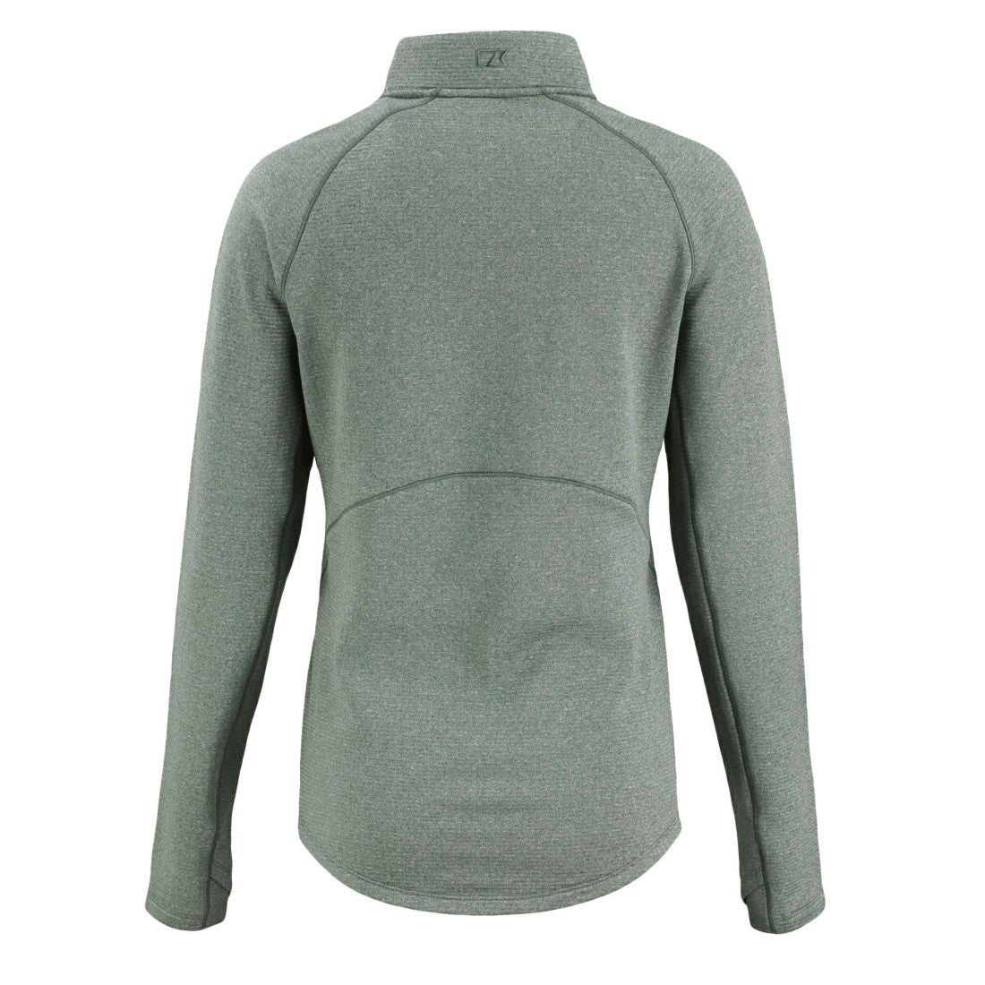 Green Bay Packers Cutter & Buck Women's Peshastin Eco Fleece Recycled Tri-Blend Raglan Half-Zip Jacket - Heather Green for sale