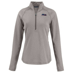 Seattle Seahawks Cutter & Buck Women's Americana Peshastin Eco Fleece Recycled Tri-Blend Raglan Half-Zip Jacket - Heather Gray online