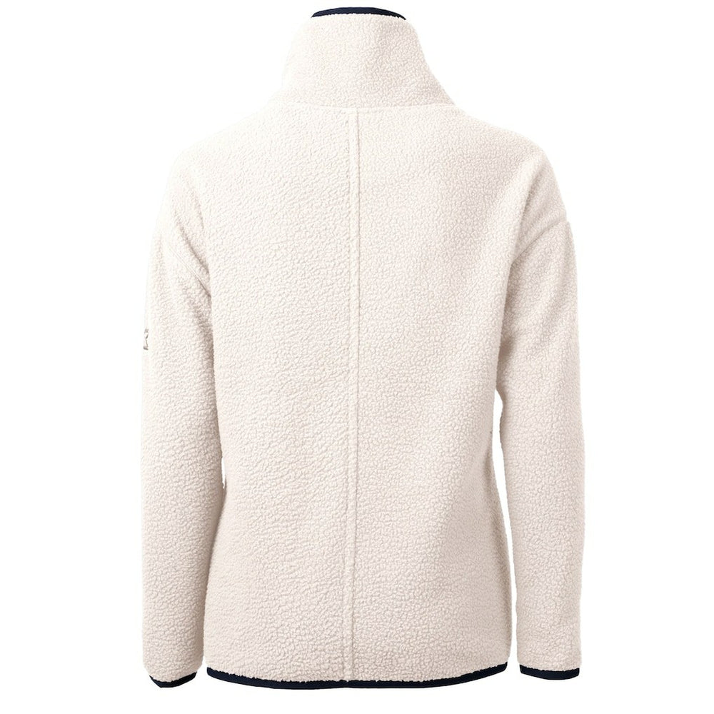 Chicago Bears Cutter & Buck Women's Cascade Eco Sherpa Fleece Half-Zip Jacket - Oatmeal for sale