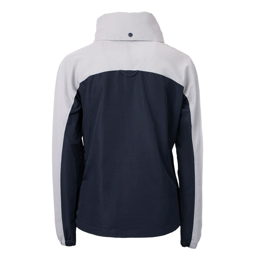 Chicago Bears Cutter & Buck Women's Charter Eco Recycled Half-Zip Hooded Anorak Jacket - Navy sale