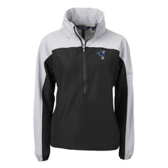 Indianapolis Colts Cutter & Buck Women's Charter Eco Recycled Half-Zip Hooded Anorak Jacket - Black for sale