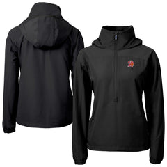 Tampa Bay Buccaneers Cutter & Buck Women's Charter Eco Recycled Half-Zip Hooded Anorak Jacket - Black online