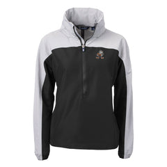 Cleveland Browns Cutter & Buck Women's Charter Eco Recycled Half-Zip Hooded Anorak Jacket - Black outlet