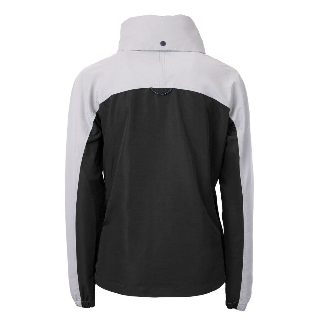 San Francisco 49ers Cutter & Buck Women's Charter Eco Recycled Half-Zip Hooded Anorak Jacket - Black sale