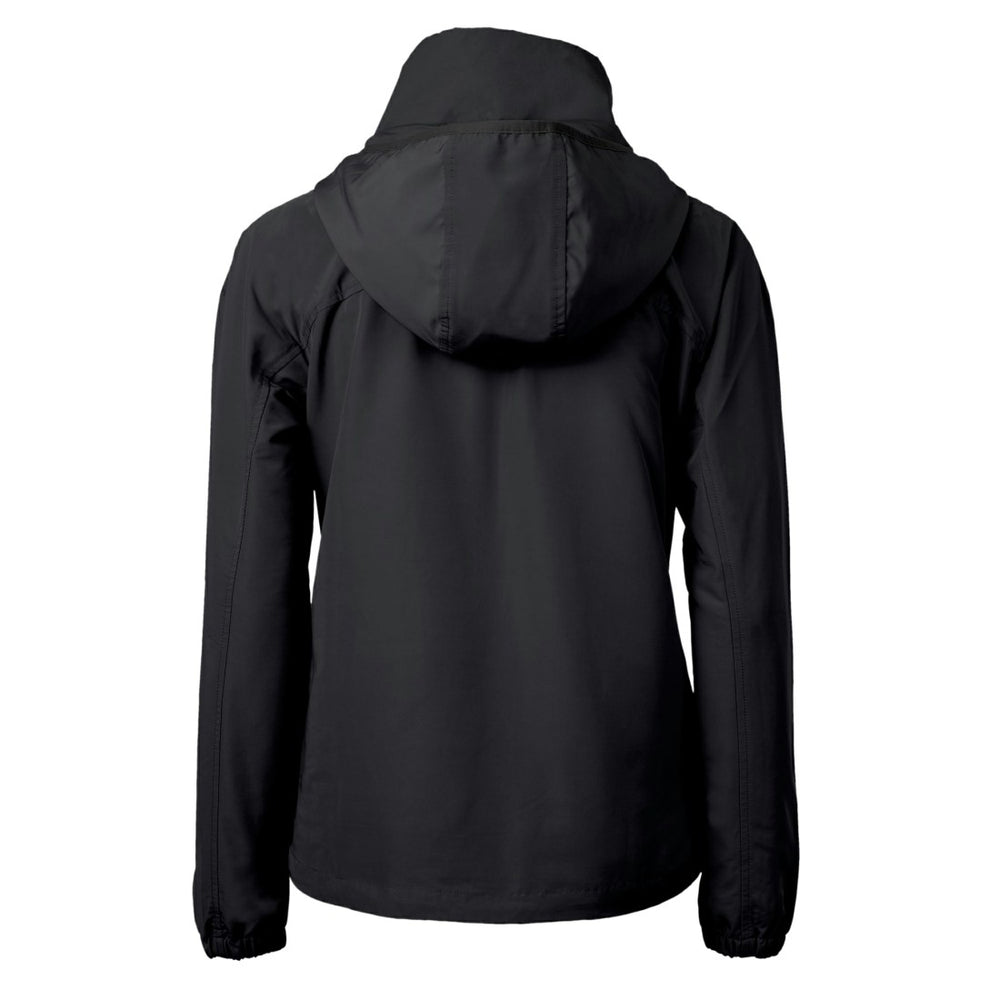 Detroit Lions Cutter & Buck Women's Charter Eco Recycled Half-Zip Hooded Anorak Jacket - Black for sale