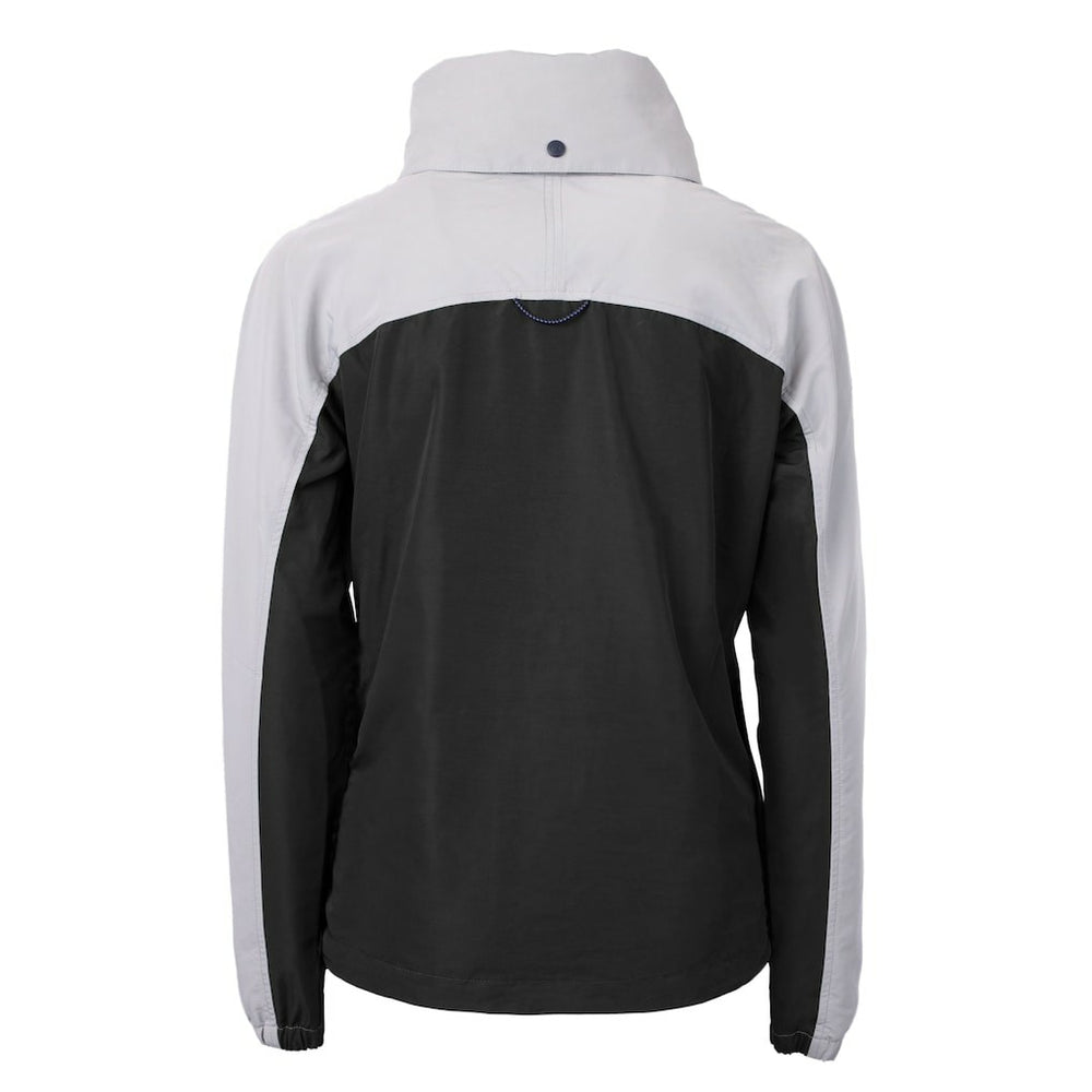 Las Vegas Raiders Cutter & Buck Women's Charter Eco Recycled Half-Zip Hooded Anorak Jacket - Black online
