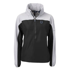 Indianapolis Colts Cutter & Buck Women's Charter Eco Recycled Half-Zip Hooded Anorak Jacket - Black online