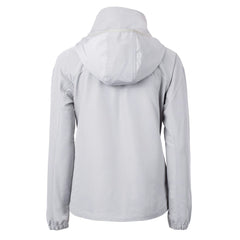 Tampa Bay Buccaneers Cutter & Buck Women's Charter Eco Recycled Half-Zip Hooded Anorak Jacket - Gray for sale