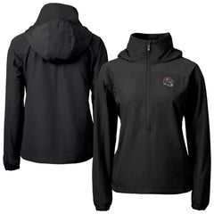 Tampa Bay Buccaneers Cutter & Buck Women's Charter Eco Recycled Half-Zip Hooded Anorak Jacket - Black online