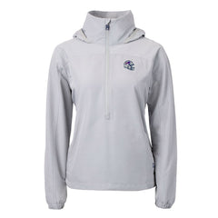 Buffalo Bills Cutter & Buck Women's Charter Eco Recycled Half-Zip Hooded Anorak Jacket - Gray sale