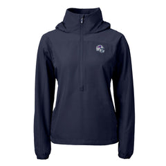 Buffalo Bills Cutter & Buck Women's Charter Eco Recycled Half-Zip Hooded Anorak Jacket - Navy discount