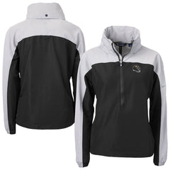 Baltimore Ravens Cutter & Buck Women's Charter Eco Recycled Half-Zip Hooded Anorak Jacket - Black cheap
