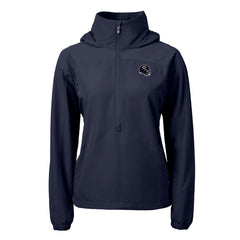 Chicago Bears Cutter & Buck Women's Charter Eco Recycled Half-Zip Hooded Anorak Jacket - Navy outlet