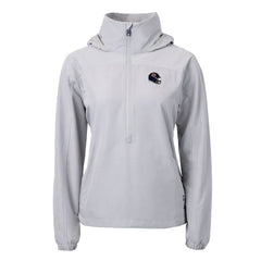Chicago Bears Cutter & Buck Women's Charter Eco Recycled Half-Zip Hooded Anorak Jacket - Gray cheap