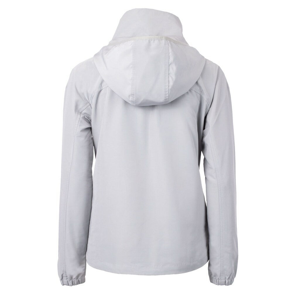 Green Bay Packers Cutter & Buck Women's Charter Eco Recycled Half-Zip Hooded Anorak Jacket - Gray outlet