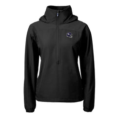 Minnesota Vikings Cutter & Buck Women's Charter Eco Recycled Half-Zip Hooded Anorak Jacket - Black online