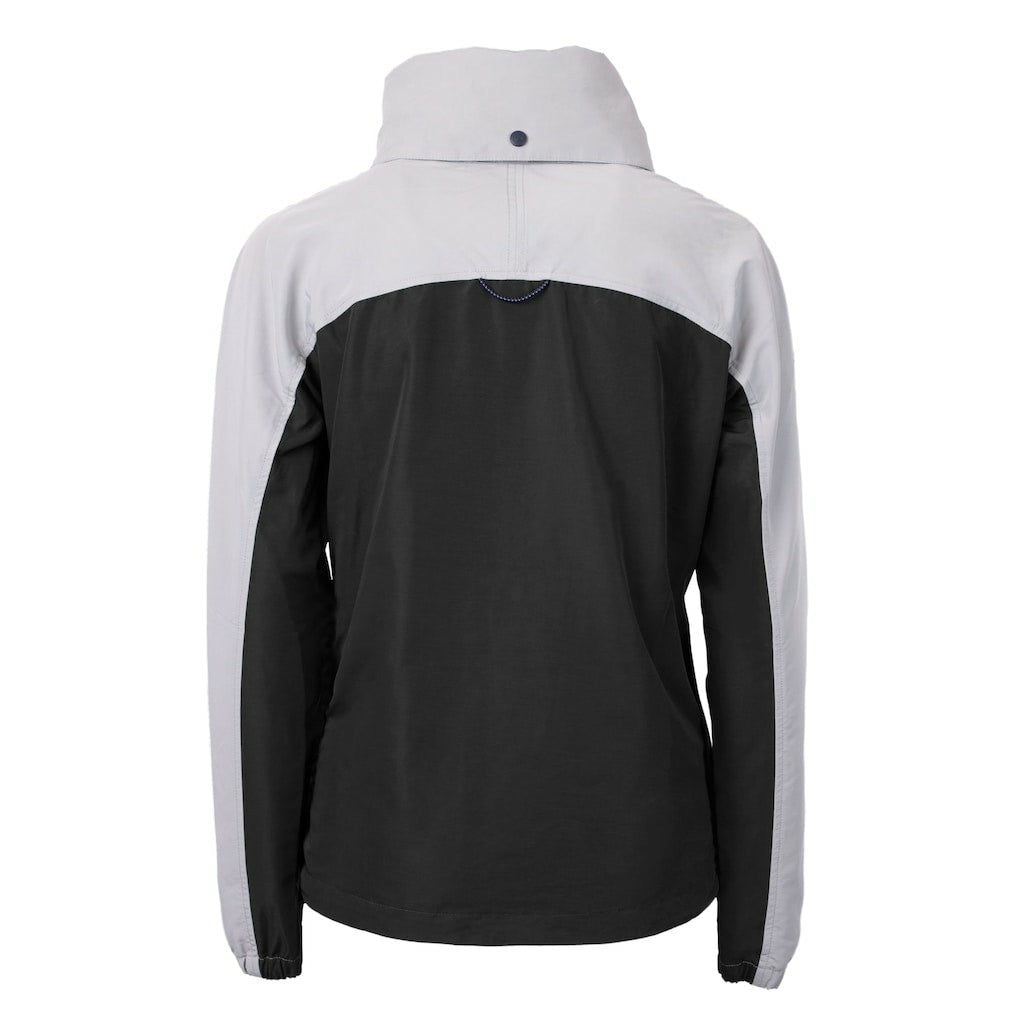 Carolina Panthers Cutter & Buck Women's Charter Eco Recycled Half-Zip Hooded Anorak Jacket - Black online