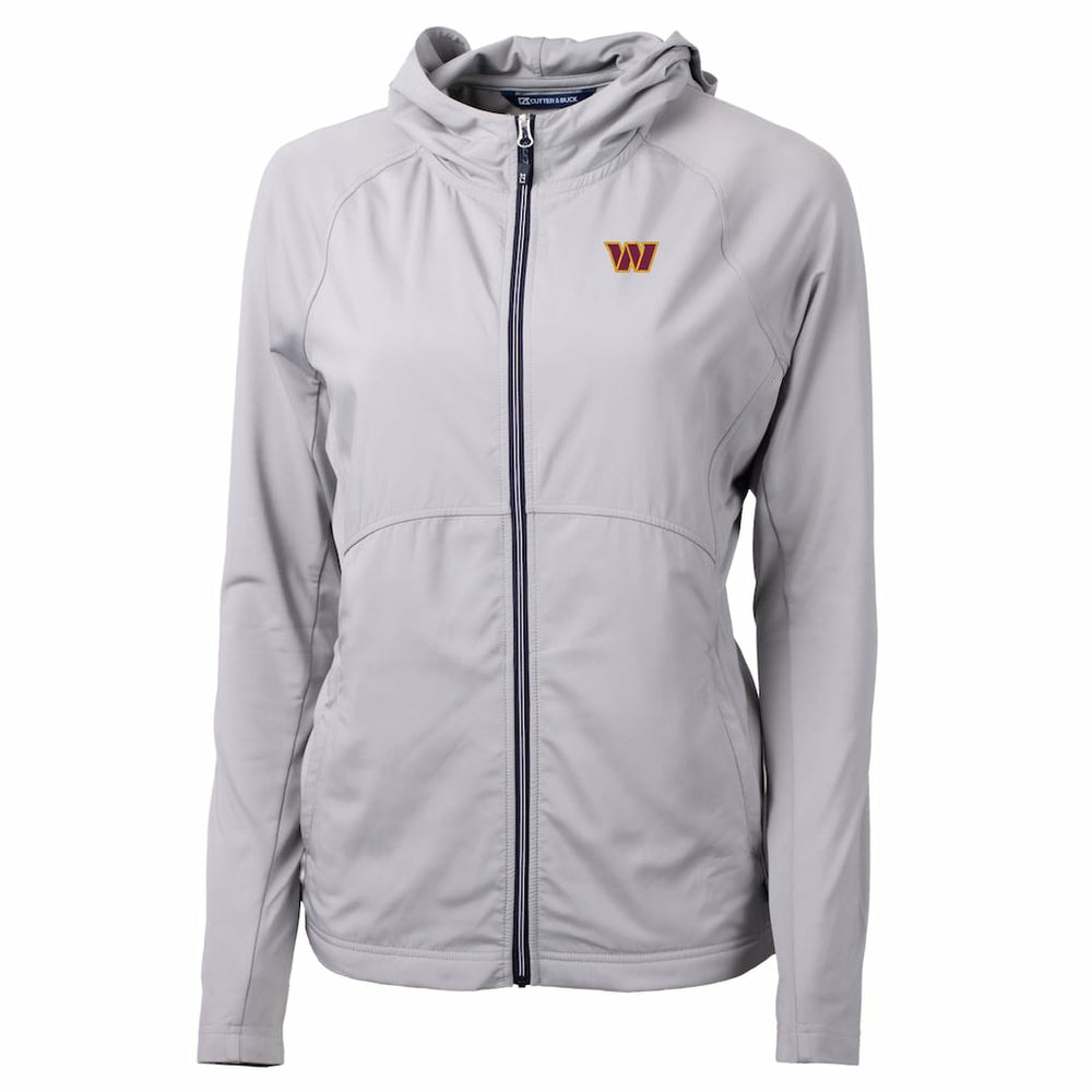 Washington Commanders Cutter & Buck Women's Primary Adapt Eco Knit Hybrid Recycled Full-Zip Jacket - Gray cheap