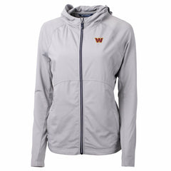 Washington Commanders Cutter & Buck Women's Primary Adapt Eco Knit Hybrid Recycled Full-Zip Jacket - Gray cheap
