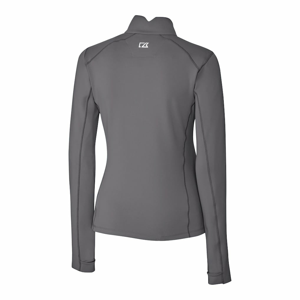 San Francisco 49ers Cutter & Buck Women's Traverse Stretch Quarter-Zip Pullover Top - Gray cheap