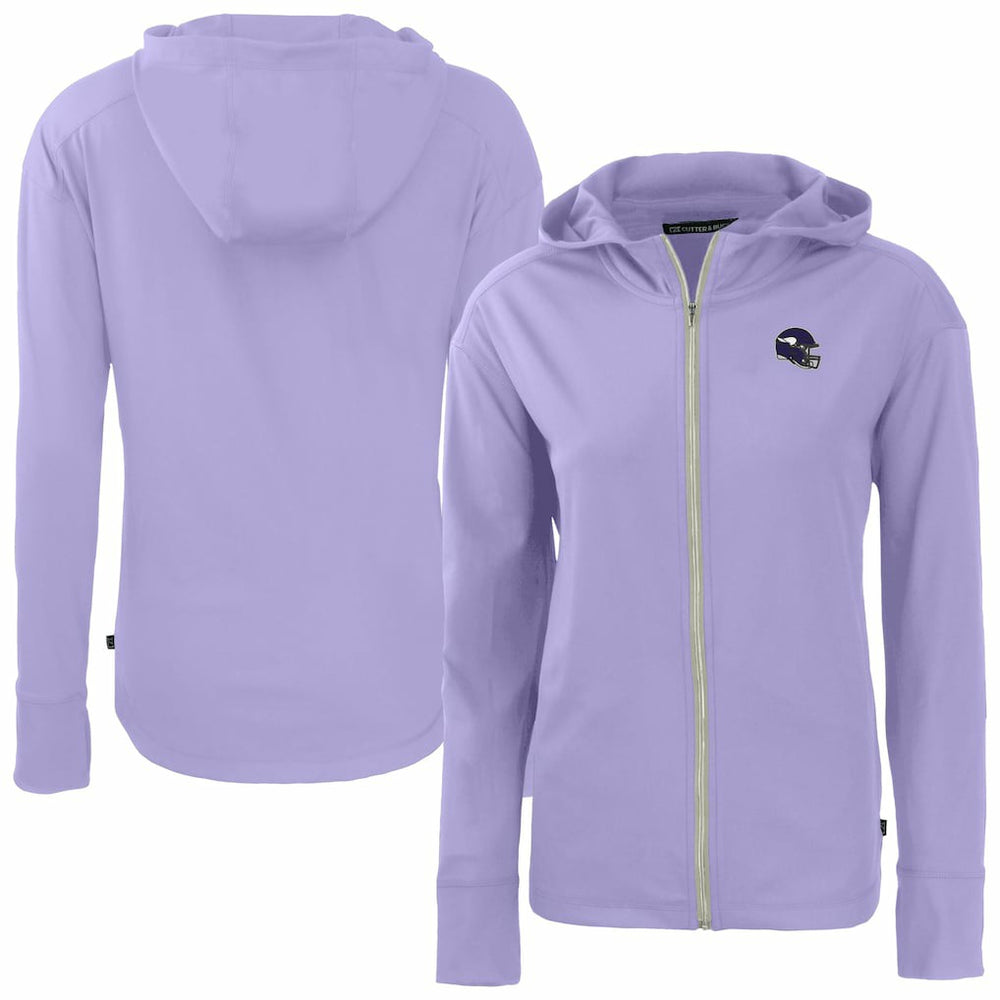 Minnesota Vikings Cutter & Buck Women's Daybreak Eco Recycled Full-Zip Hoodie Jacket - Purple cheap