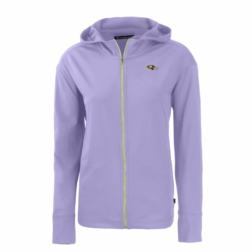Baltimore Ravens Cutter & Buck Women's Daybreak Eco Recycled Full-Zip Hoodie Jacket - Purple cheap