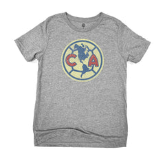 Club America 1863FC Youth Color Badge T-Shirt - Heather Gray shop