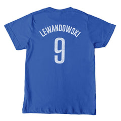 Robert Lewandowski Barcelona 1863FC Youth Player T-Shirt - Blue cheap
