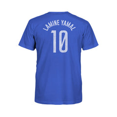 Lamine Yamal Barcelona 1863FC Youth Player Name & Number T-Shirt - Blue online