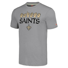 New Orleans Saints Homage Unisex The NFL ASL Collection by Love Sign American Sign Language T-Shirt - Grey sale